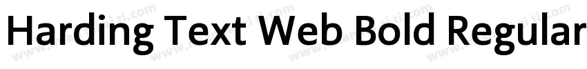 Harding Text Web Bold Regular字体转换